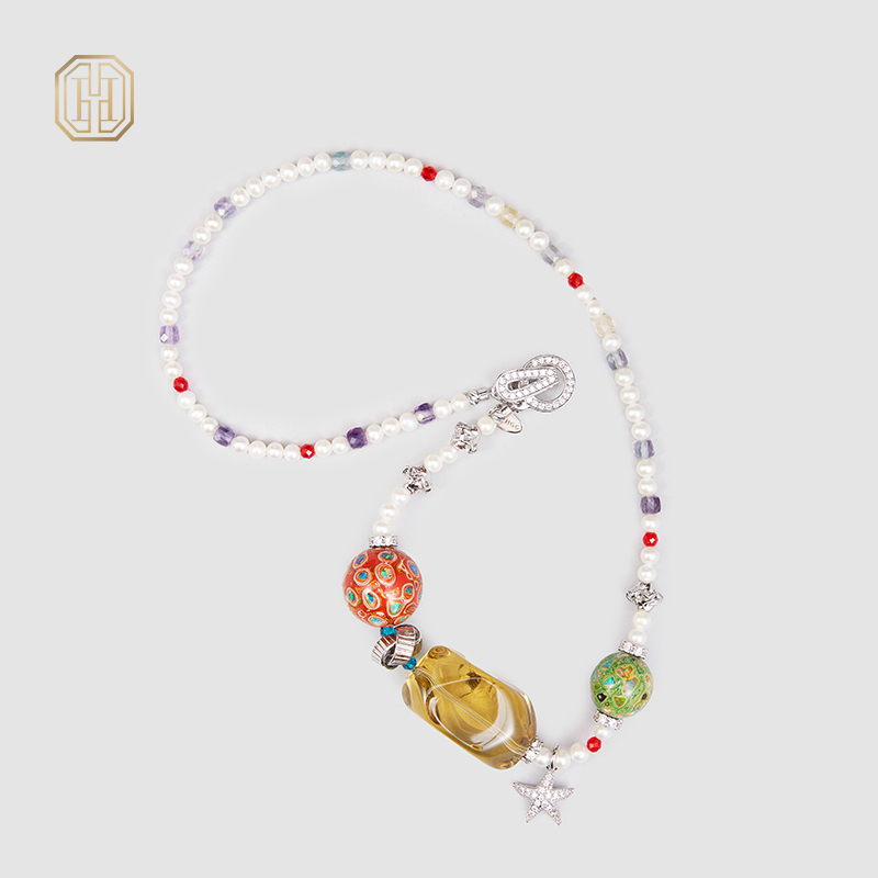 Original Handmade Natural Pearls collar by OHGG - OHGGRN24195