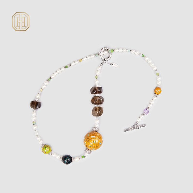 Original Handmade Natural Pearls collar by OHGG - OHGGRN24202