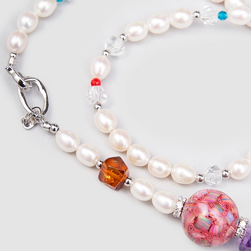 Original Handmade Natural Pearls collar by OHGG - OHGGRN24200