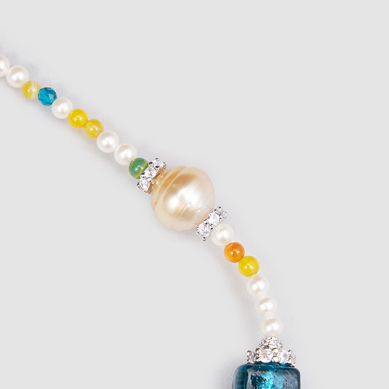 Original Handmade Natural Pearls collar by OHGG - OHGGRN24199