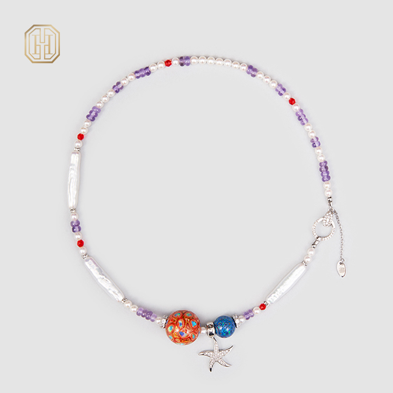 Original Handmade Natural Pearls collar by OHGG - OHGGRN24213