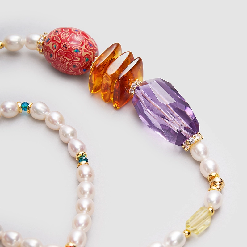 Original Handmade Natural Pearls Necklace by OHGG - OHGGRN24208