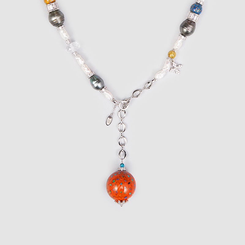 Original Handmade Natural Pearls sweater chain by OHGG - OHGGRN24188