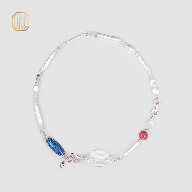 Original Handmade Natural Pearls collar chain by OHGG - OHGGRN24207