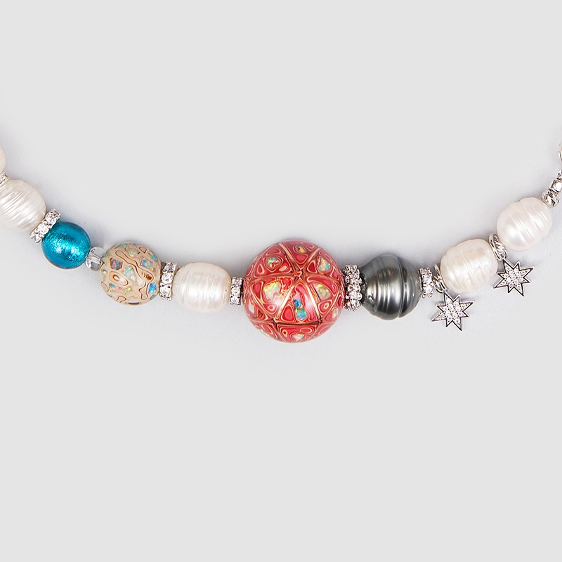 Original Handmade Natural Pearls sweater chain by OHGG - OHGGRN24209
