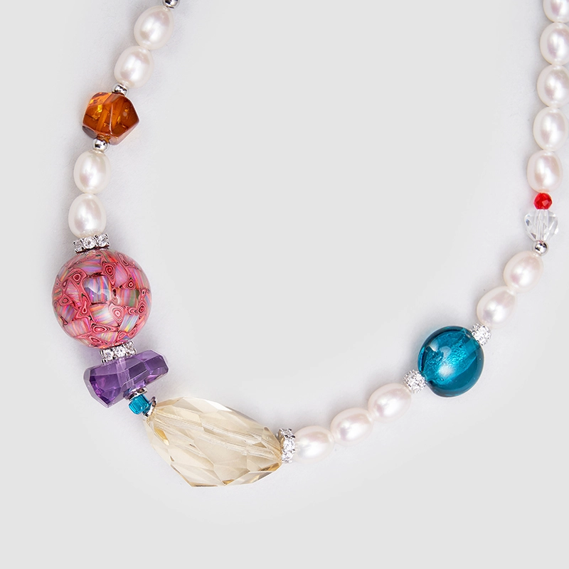 Original Handmade Natural Pearls collar by OHGG - OHGGRN24200