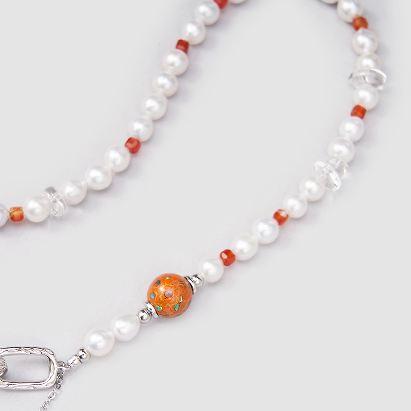 Original Handmade Natural Pearls collar by OHGG - OHGGRN24193