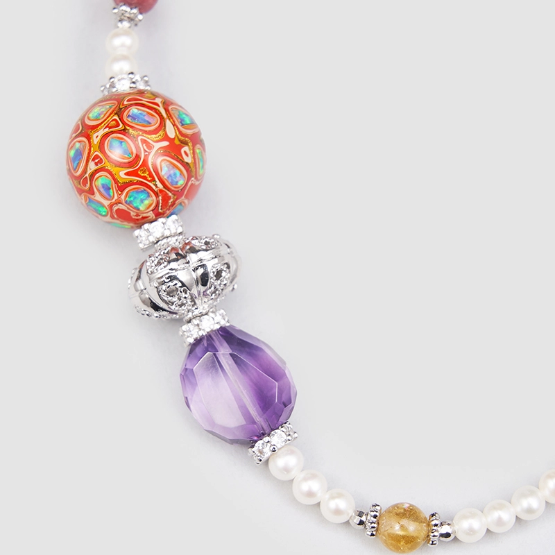 Original Handmade Natural Pearls collar by OHGG - OHGGRN24191