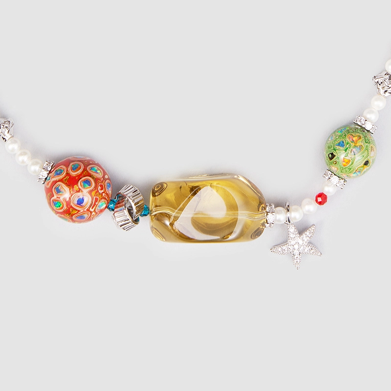 Original Handmade Natural Pearls collar by OHGG - OHGGRN24195