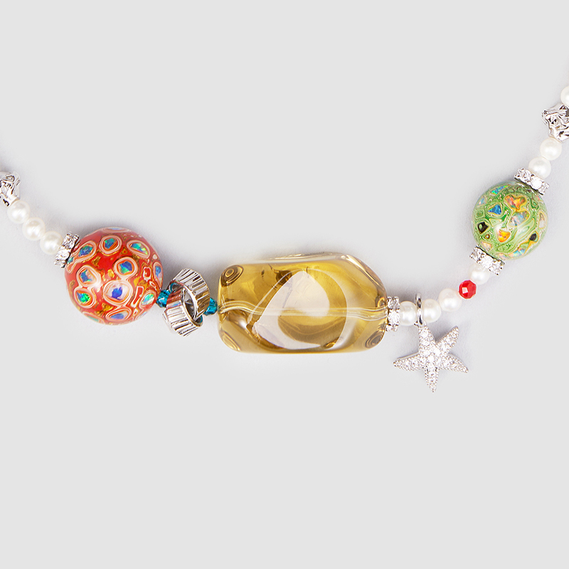 Original Handmade Natural Pearls collar by OHGG - OHGGRN24195