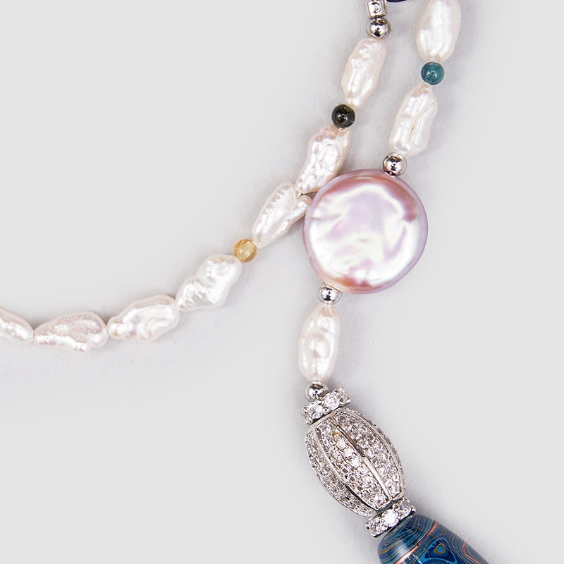 Original Handmade Natural Pearls collar by OHGG - OHGGRN24189