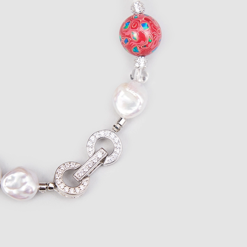 Original Handmade Natural Pearls collar chain by OHGG - OHGGRN24207
