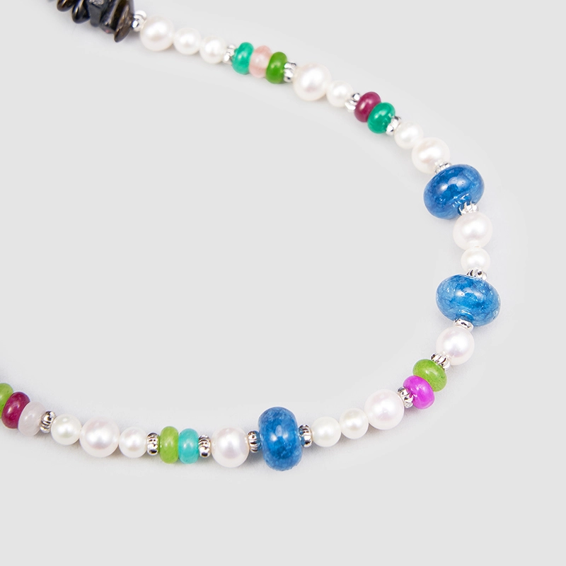 Original Handmade Natural Pearls collar chain by OHGG - OHGGRN24204