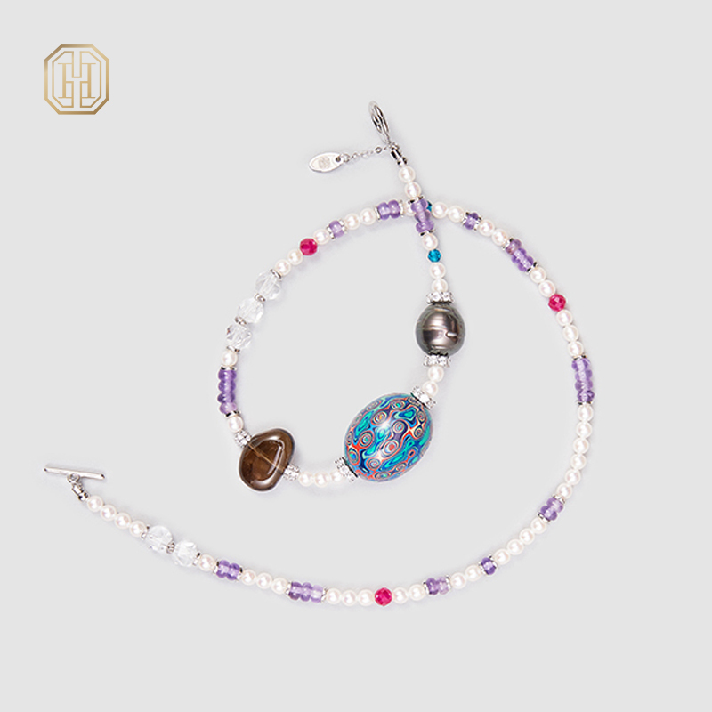 Original Handmade Natural Pearls collar by OHGG - OHGGRN24211
