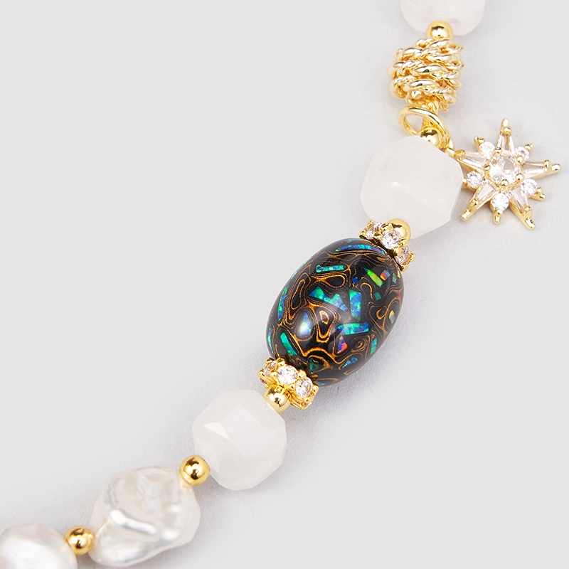 Original Handmade Natural Pearls sweater chain by OHGG - OHGGRN24186