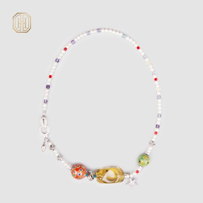 Original Handmade Natural Pearls collar by OHGG - OHGGRN24195