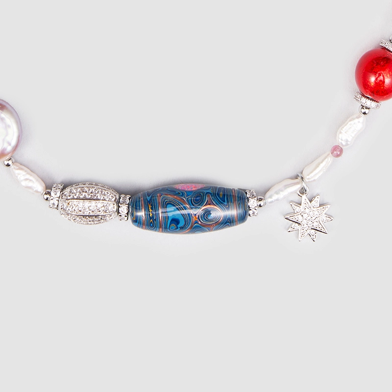 Original Handmade Natural Pearls collar by OHGG - OHGGRN24189