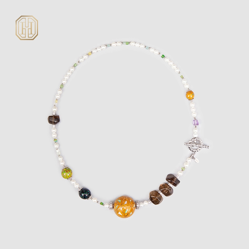Original Handmade Natural Pearls collar by OHGG - OHGGRN24202