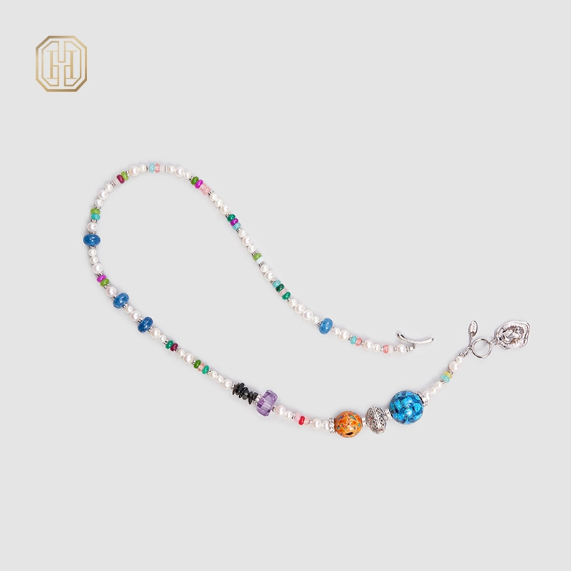 Original Handmade Natural Pearls collar chain by OHGG - OHGGRN24204
