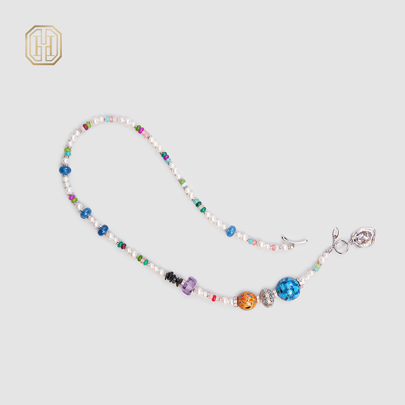Original Handmade Natural Pearls collar chain by OHGG - OHGGRN24204