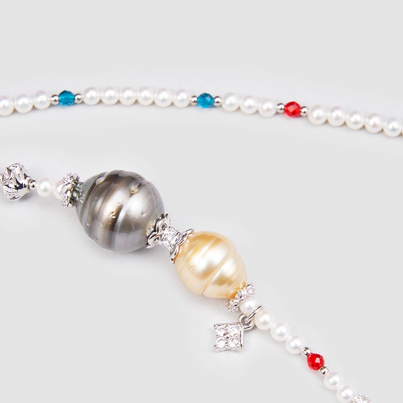 Original Handmade Natural Pearls collar by OHGG - OHGGRN24190