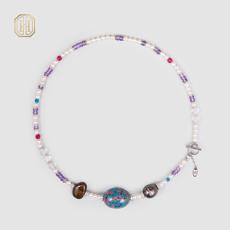 Original Handmade Natural Pearls collar by OHGG - OHGGRN24211