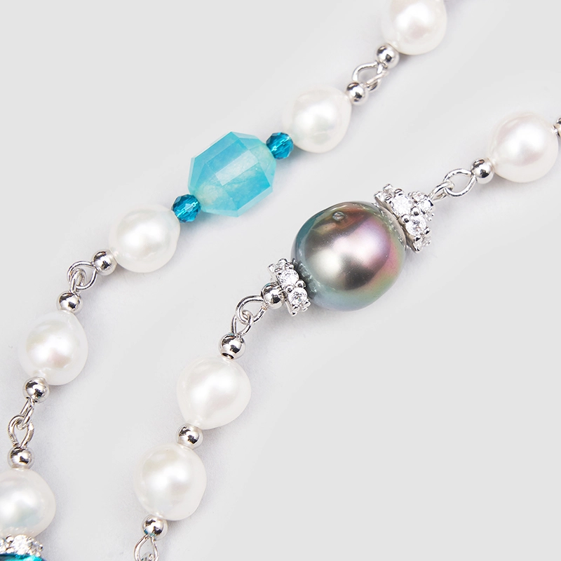 Original Handmade Natural Pearls sweater chain by OHGG - OHGGRN24214