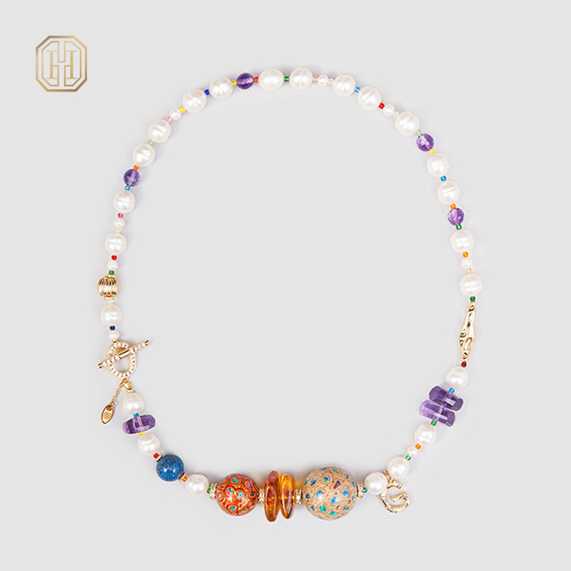 Original Handmade Natural Pearls Necklace by OHGG - OHGGRN24194