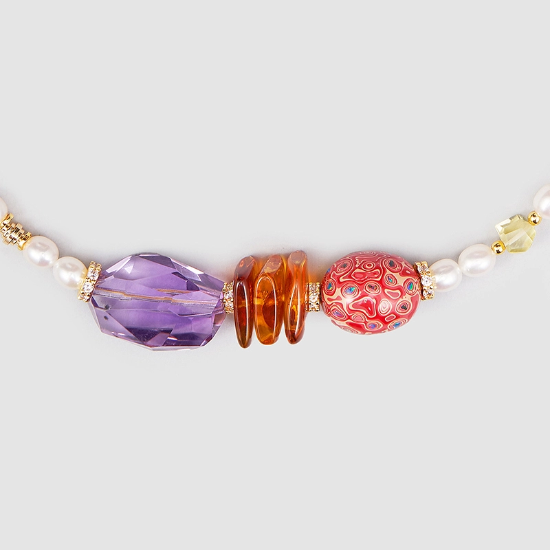 Original Handmade Natural Pearls Necklace by OHGG - OHGGRN24208