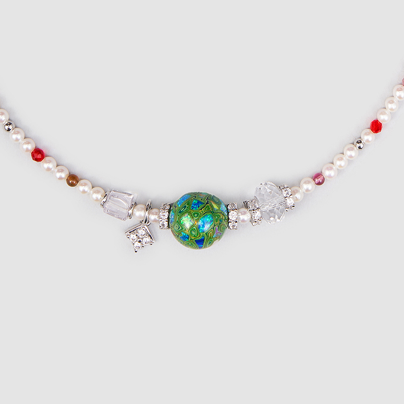 Original Handmade Natural Pearls collar by OHGG - OHGGRN24212