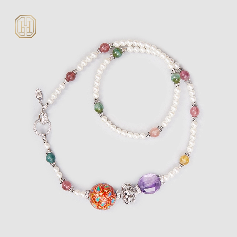 Original Handmade Natural Pearls collar by OHGG - OHGGRN24191