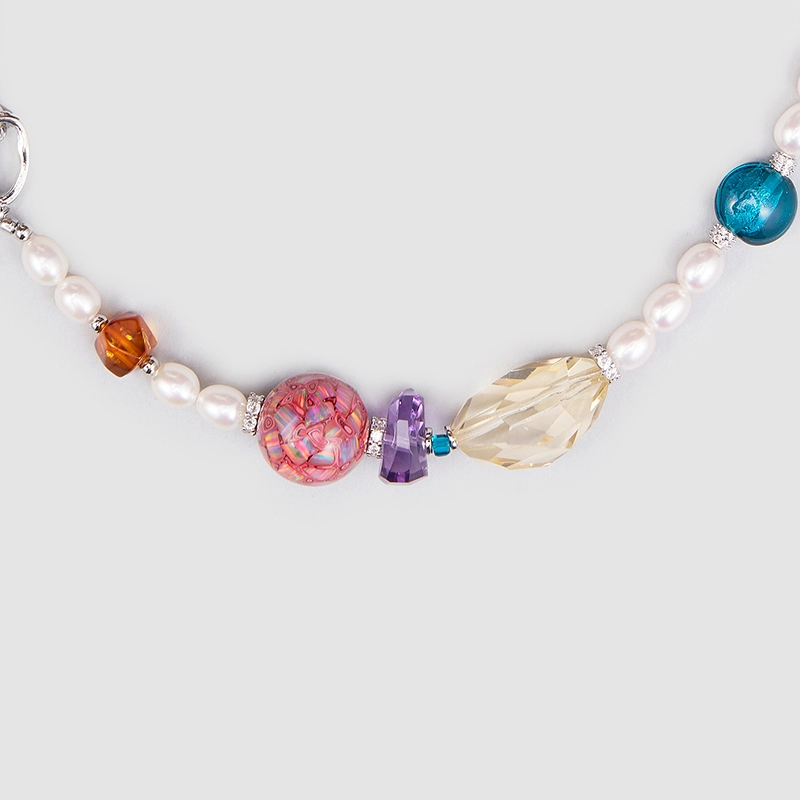 Original Handmade Natural Pearls collar by OHGG - OHGGRN24200