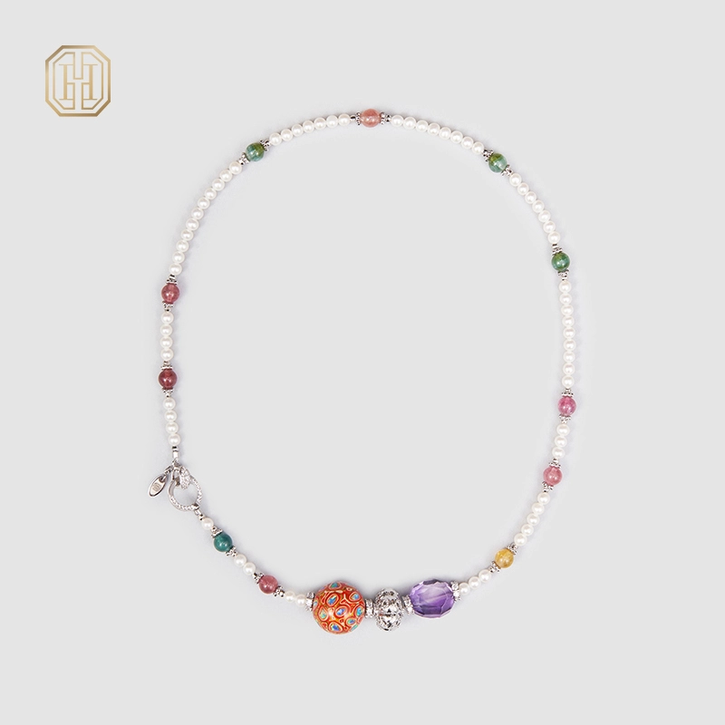 Original Handmade Natural Pearls collar by OHGG - OHGGRN24191