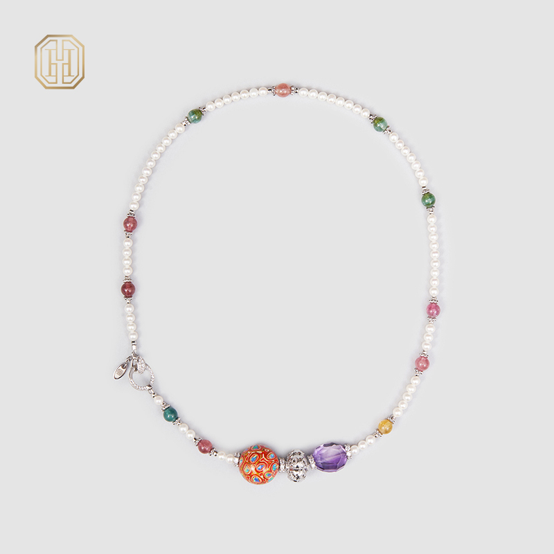 Original Handmade Natural Pearls collar by OHGG - OHGGRN24191