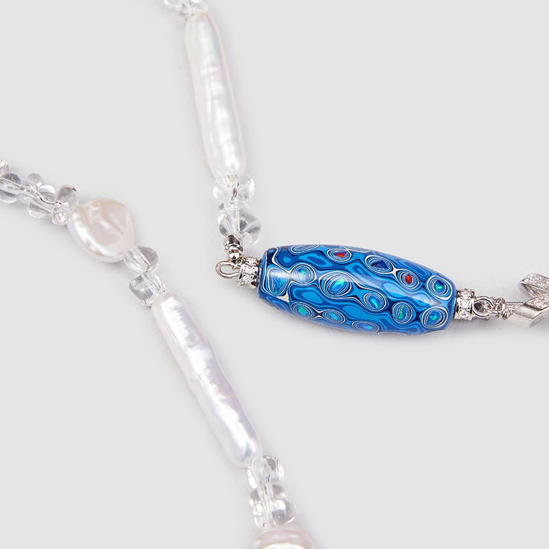 Original Handmade Natural Pearls collar chain by OHGG - OHGGRN24207
