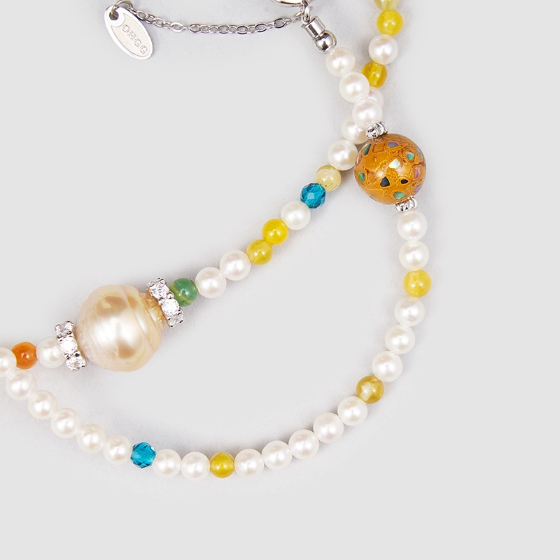 Original Handmade Natural Pearls collar by OHGG - OHGGRN24199