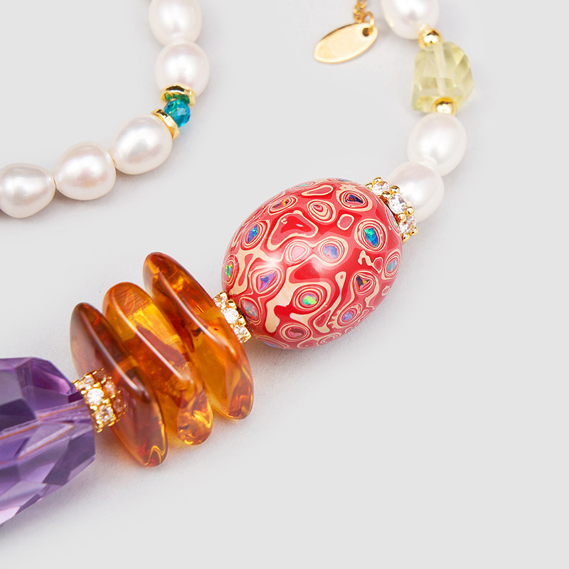 Original Handmade Natural Pearls Necklace by OHGG - OHGGRN24208