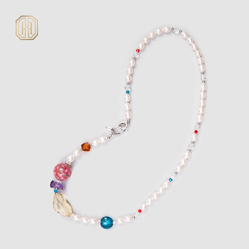 Original Handmade Natural Pearls collar by OHGG - OHGGRN24200