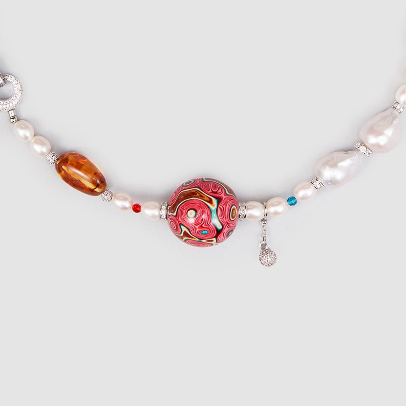 Original Handmade Natural Pearls Necklace by OHGG - OHGGRN24205