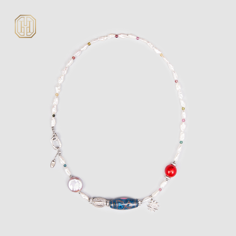 Original Handmade Natural Pearls collar by OHGG - OHGGRN24189