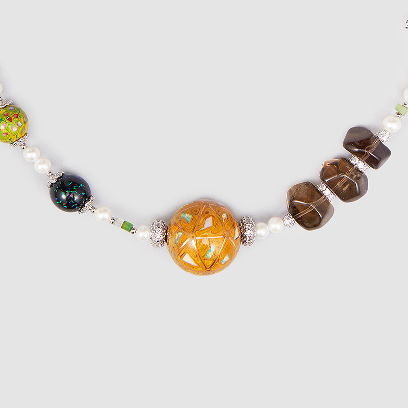 Original Handmade Natural Pearls collar by OHGG - OHGGRN24202