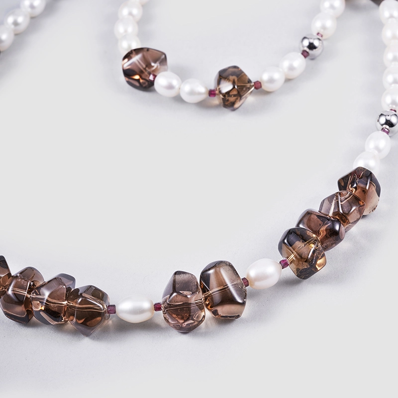 Original Handmade Natural Pearls sweater chain by OHGG - OHGGRN24030