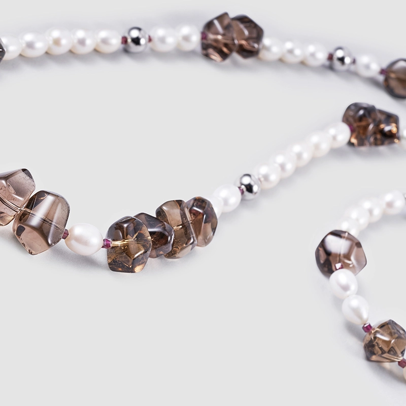Original Handmade Natural Pearls sweater chain by OHGG - OHGGRN24030