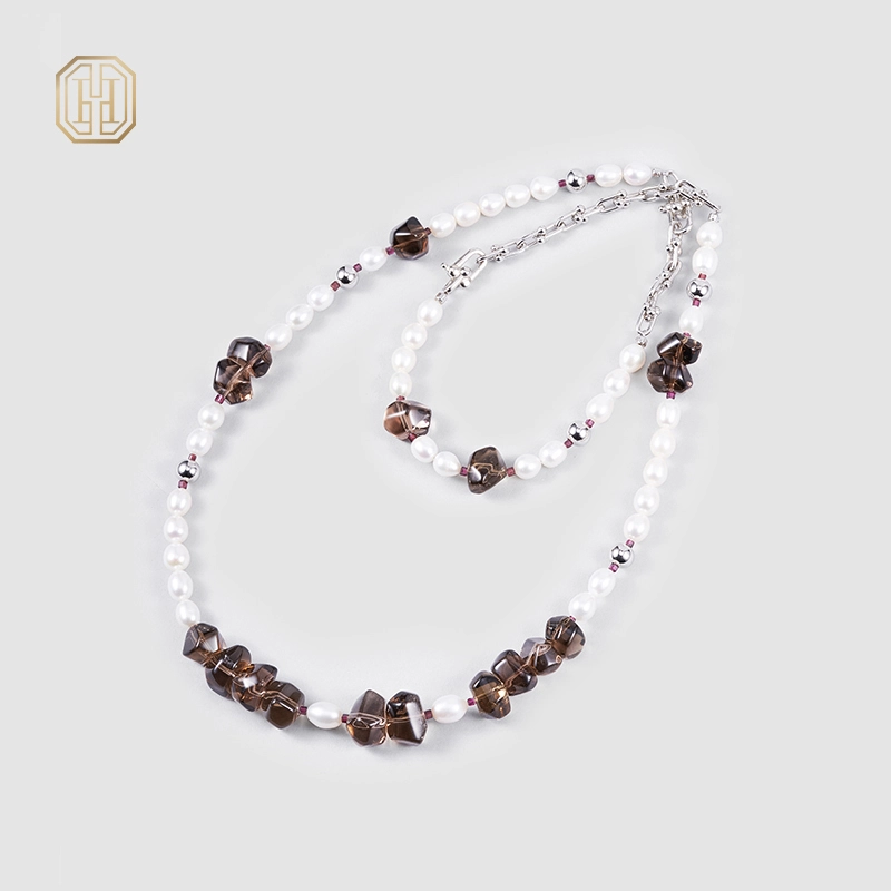 Original Handmade Natural Pearls sweater chain by OHGG - OHGGRN24030