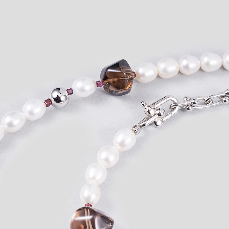 Original Handmade Natural Pearls sweater chain by OHGG - OHGGRN24030