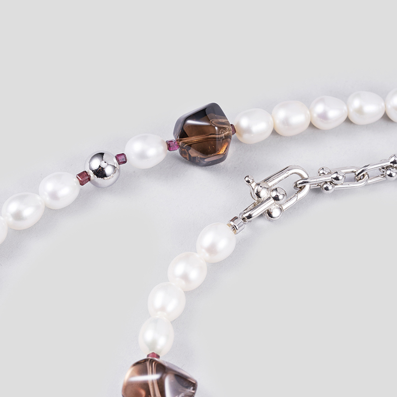Original Handmade Natural Pearls sweater chain by OHGG - OHGGRN24030