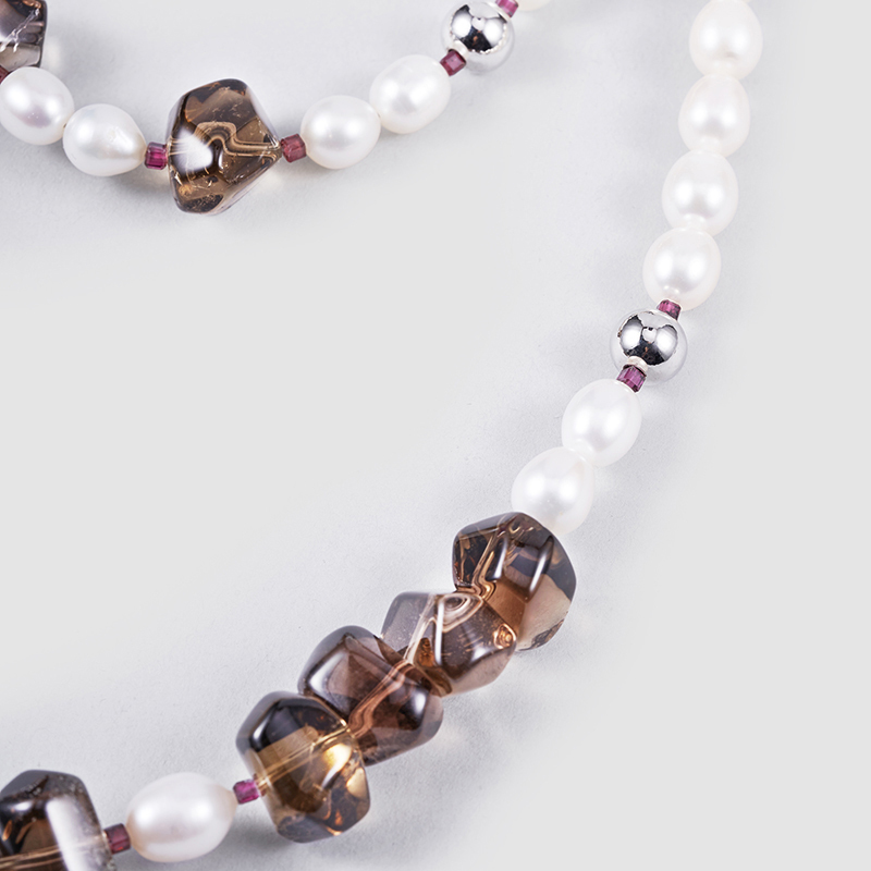 Original Handmade Natural Pearls sweater chain by OHGG - OHGGRN24030