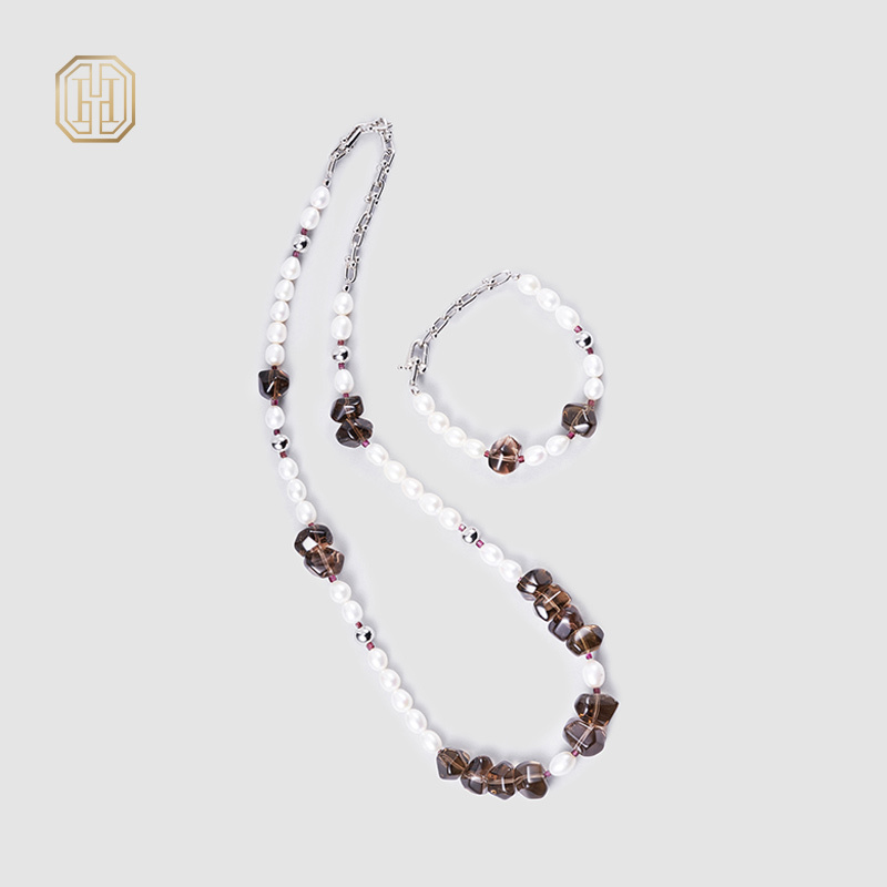 Original Handmade Natural Pearls sweater chain by OHGG - OHGGRN24030