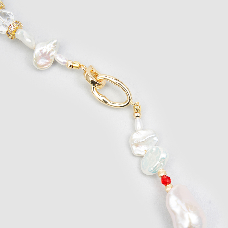 Original Handmade Natural Pearls collar chain by OHGG - OHGGRN24144