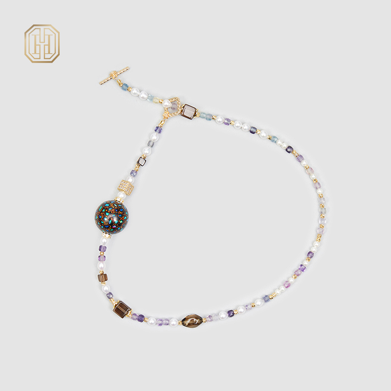 Original Handmade Natural Pearls collar by OHGG - OHGGRN24137